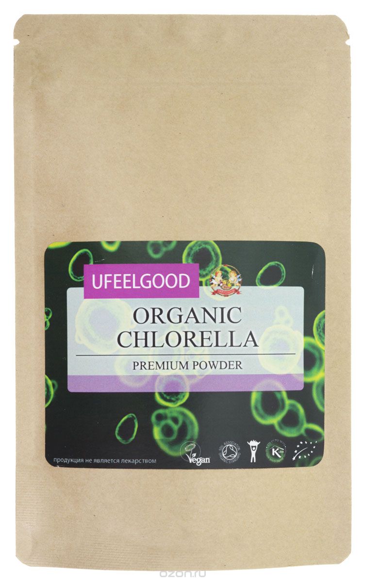 UFEELGOOD Organic Chlorella Premium Powder   , 100 
