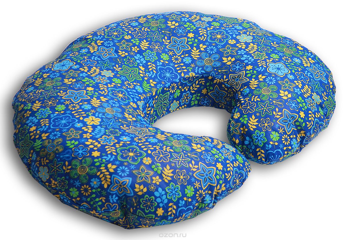 Body Pillow Подушка для беременных и кормящих Рогалик цвет синий