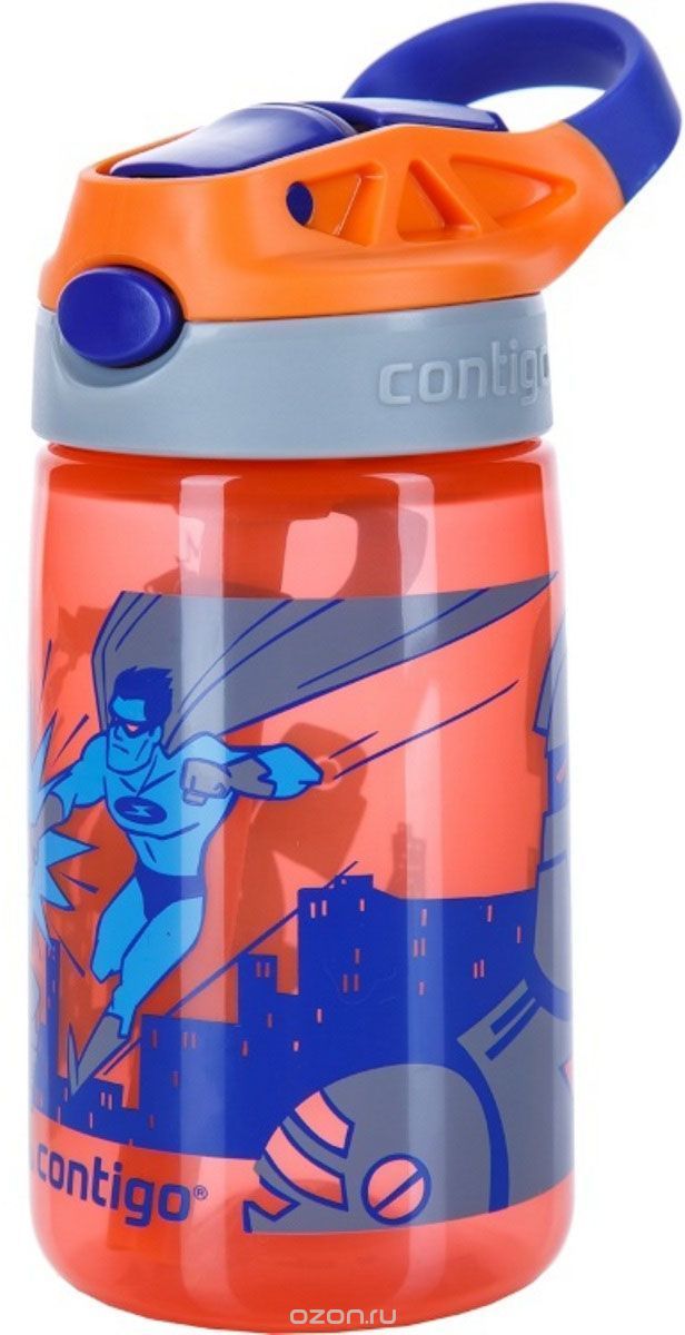 Contigo Детская бутылочка для воды Gizmo Flip цвет красный 420 мл