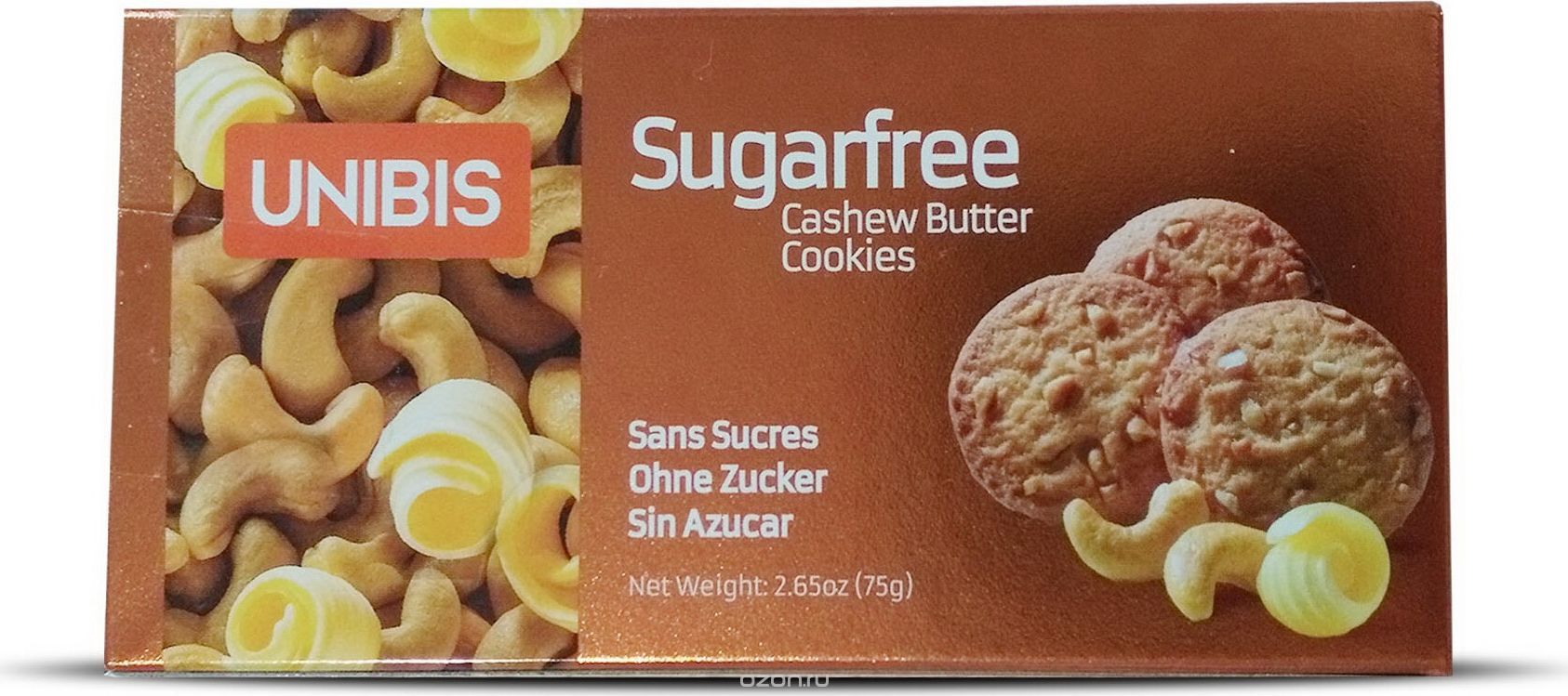 Unibis Sugar free Cashew cookies     , 75 