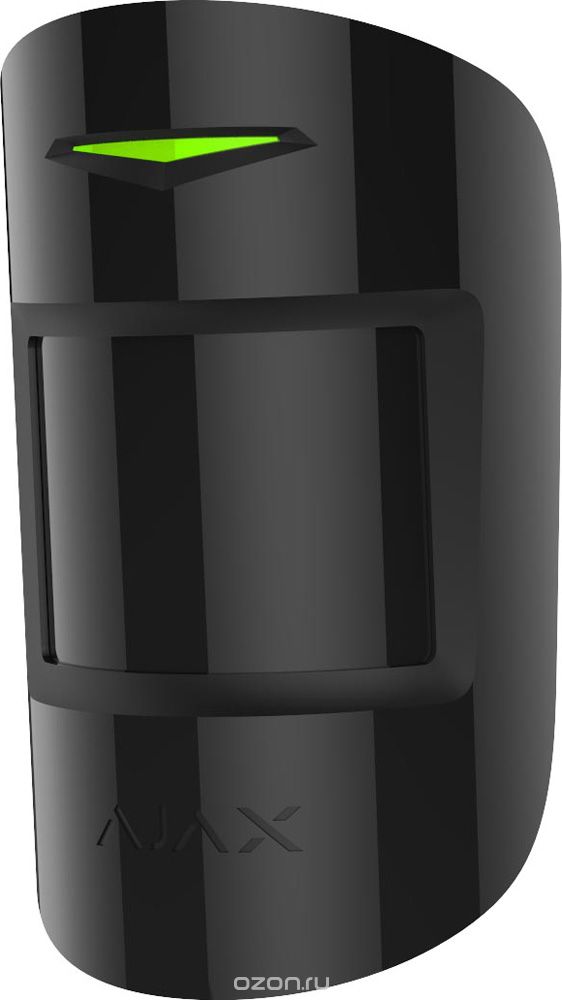 Ajax MotionProtect Plus, Black датчик движения с микроволновым сенсором иммунитетом к животным