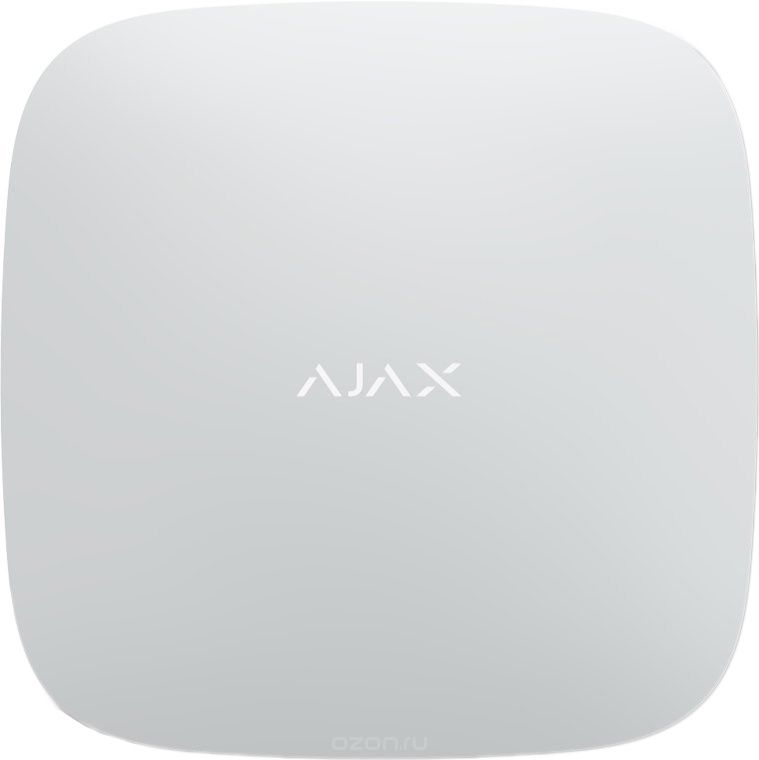 Ajax Hub, White интеллектуальный центр системы безопасности