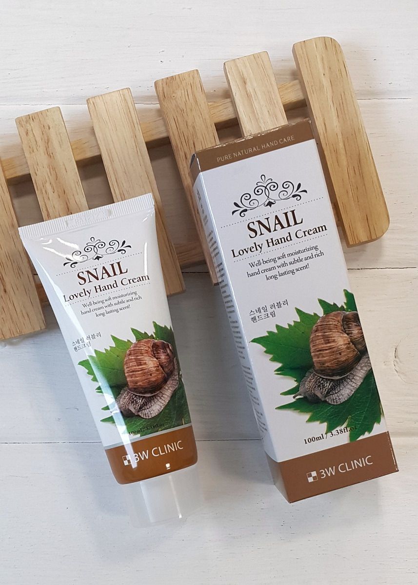 3W Clinic Крем для рук Snail (Улитка), 100 мл